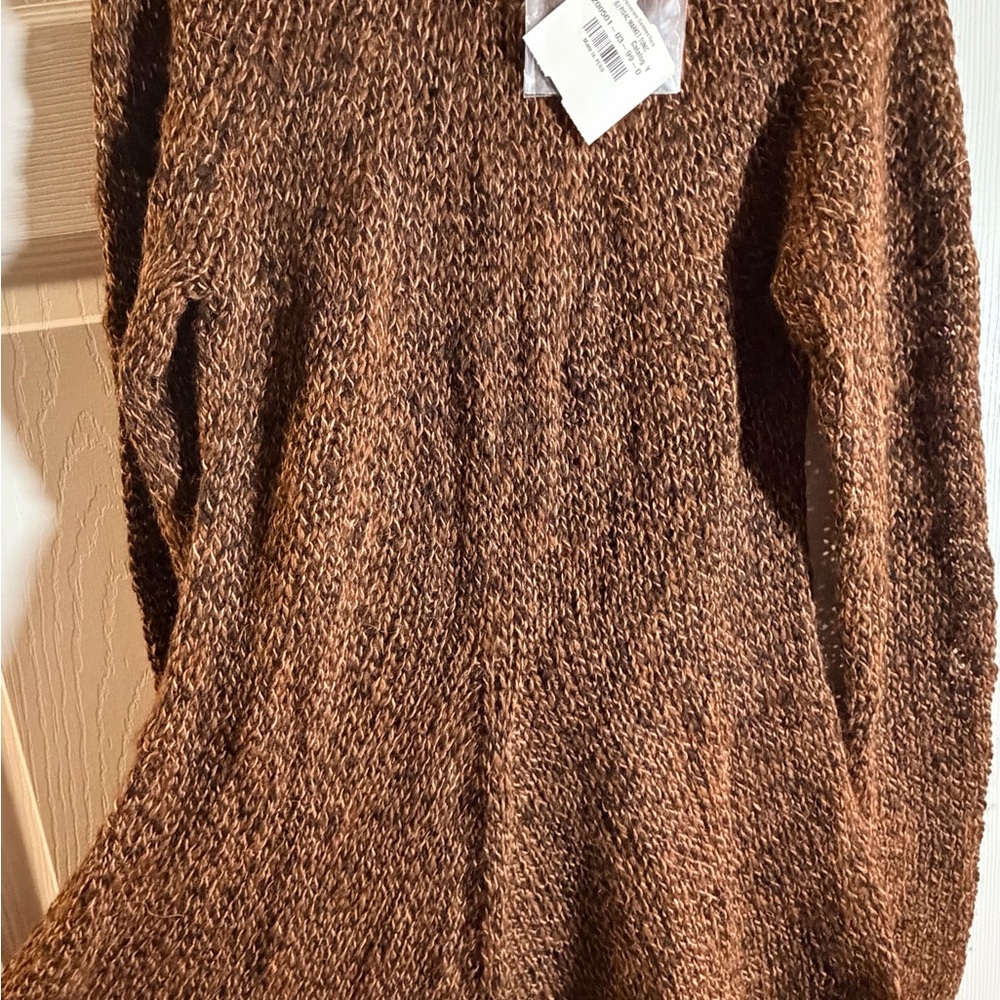 Peruvian Connection Rich Brown Alpaca Sweater